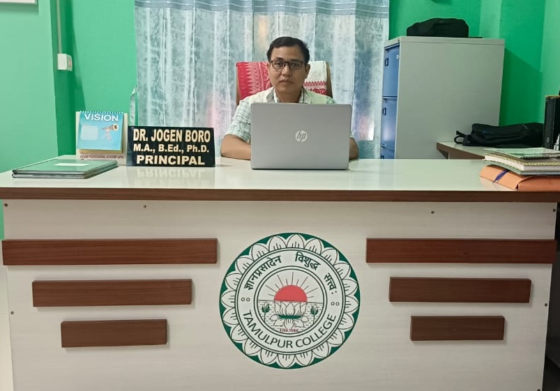 Principal's Desk Photo@Dr. Jogen Boro